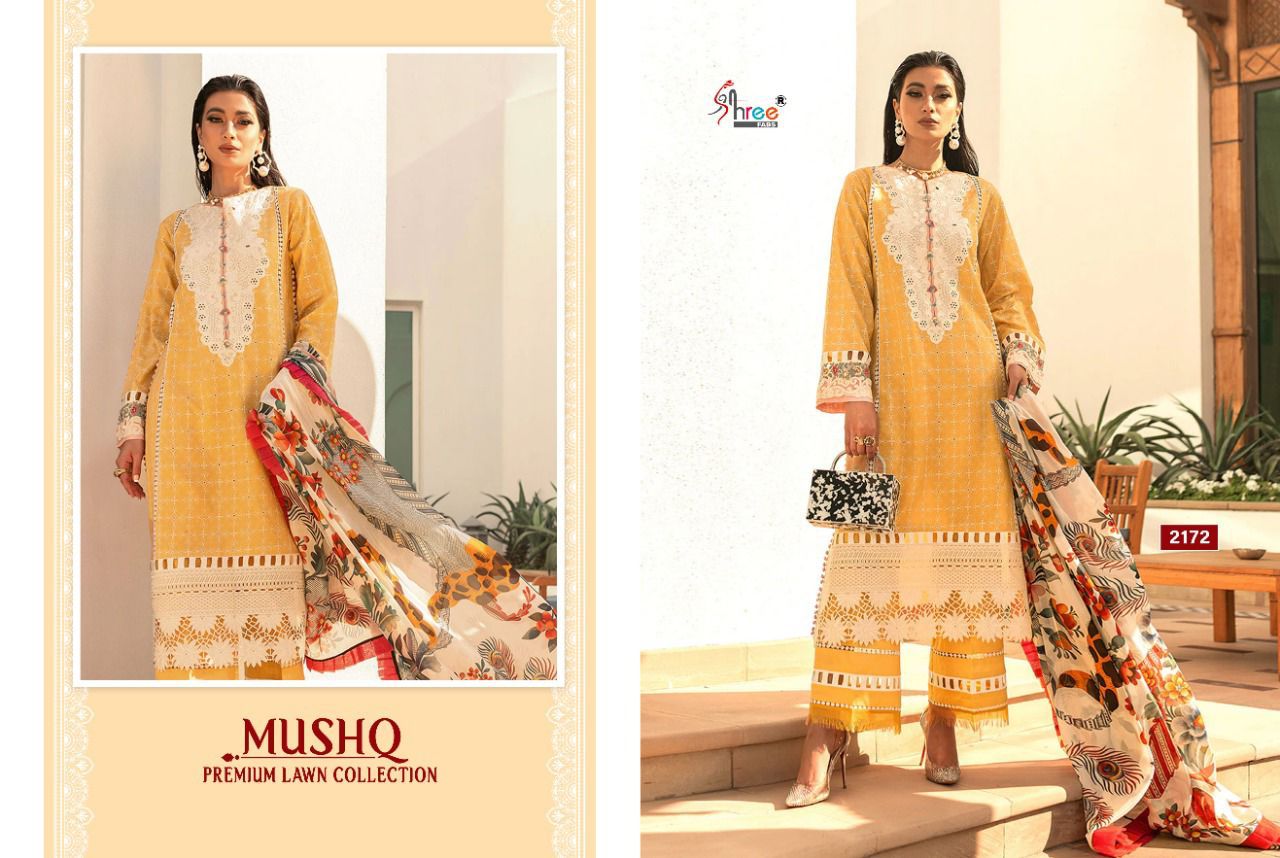 Shree Mushq Premium Lawn 2 New Fancy Ethnic Wear Pakistani Suits Collection